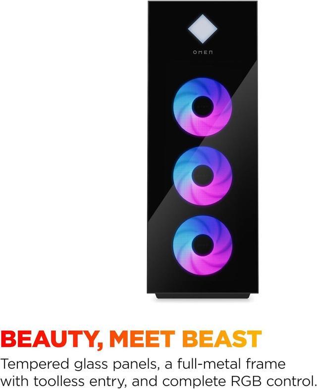 HP OMEN 45L Gaming Desktop Intel Core Ultra 7 265K 32GB RAM 2TB SSD RTX 5080 Win 11 Pro Microsoft Copilot Tempered Glass GT22-3080 (2025)