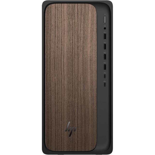 HP OmniDesk M03 AI Desktop PC Intel Core Ultra 9 285 Up To 5.60GHz 64GB DDR5 RAM 2TB NVMe SSD NVIDIA GeForce RTX 5060Ti 16GB Bluetooth 5.4 Windows 11 Pro Wireless Keyboard & Mouse Dark Wood