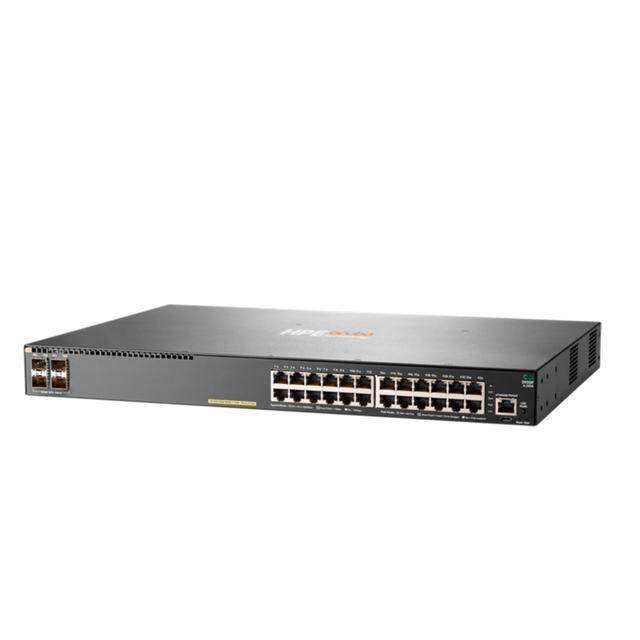 HPE Aruba Networking 2930F 24G PoE+ 4SFP+ Switch JL255A