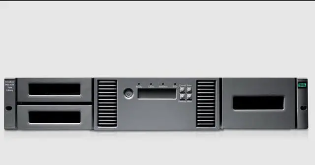 HPE MSL2024 Tape Library 1x MSL LTO-8 SAS Drive 15x LTO-8 30TB Data Cartridges - 1 x Drive/24 x Slot - LTO-8 - 30 TB (Native) - SAS - Encryption - 2URack-mountable - P77036-B25