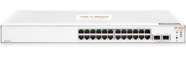 HPE Networking Instant On 1830 24-Port Gb Smart Switch - 24x 1G 2X SFP Fanless US Cord (JL812A#ABA)