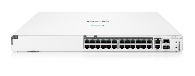 HPE Networking Instant On Switch 20p Gigabit CL4 4p Gigabit CL6 PoE 2p 10GBT 2p SFP+ 370W 1960 (JL807A#ABA)