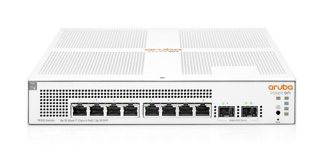 HPE Networking Instant On Switch 8p Gigabit CL4 PoE 2p SFP 124W 1930 (JL681A#ABA)