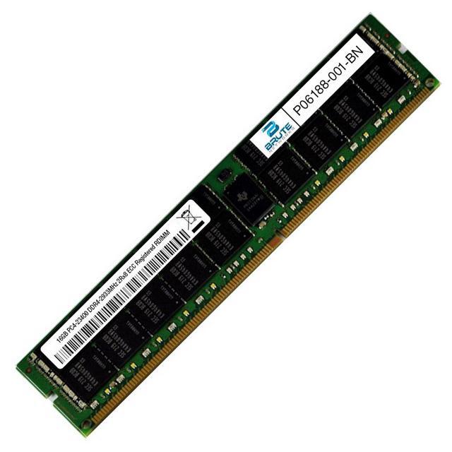 HPE SmartMemory 16GB DDR4 SDRAM Memory Module - For Server Storage Server - 16 GB (1 X 16GB) - DDR4-2933/PC4-23400 DDR4 SDRAM - 2933 MHz - CL21 - 1.20 V - ECC - Registered-288-pin-DIMM-P06188-001