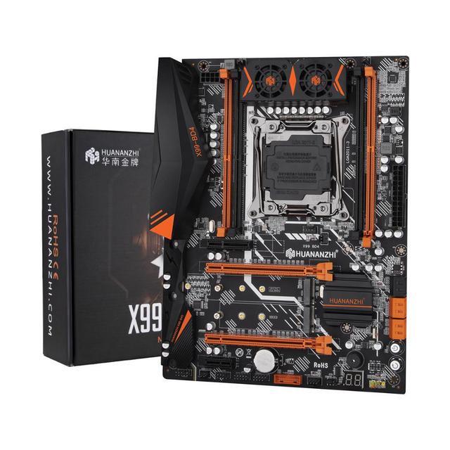 HUANANZHI X99 BD4 X99 Motherboard With Intel XEON E5 2680 V4 With 2*16G DDR4 RECC Memory Combo Kit Set NVME NGFF SATA USB 3.0