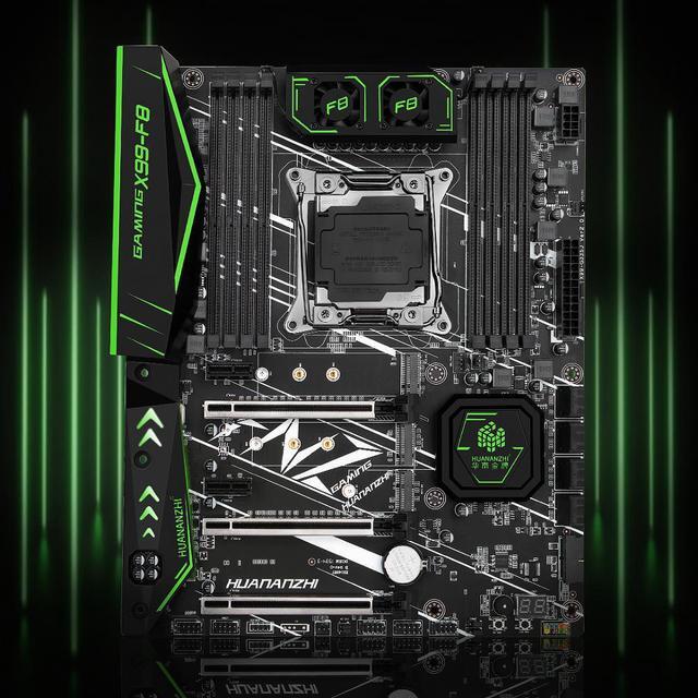 HUANANZHI X99 F8 X99 Motherboard With Intel XEON E5 2680 V4 With 4*16G DDR4 RECC Memory Combo Kit Set NVME SATA USB 3.0