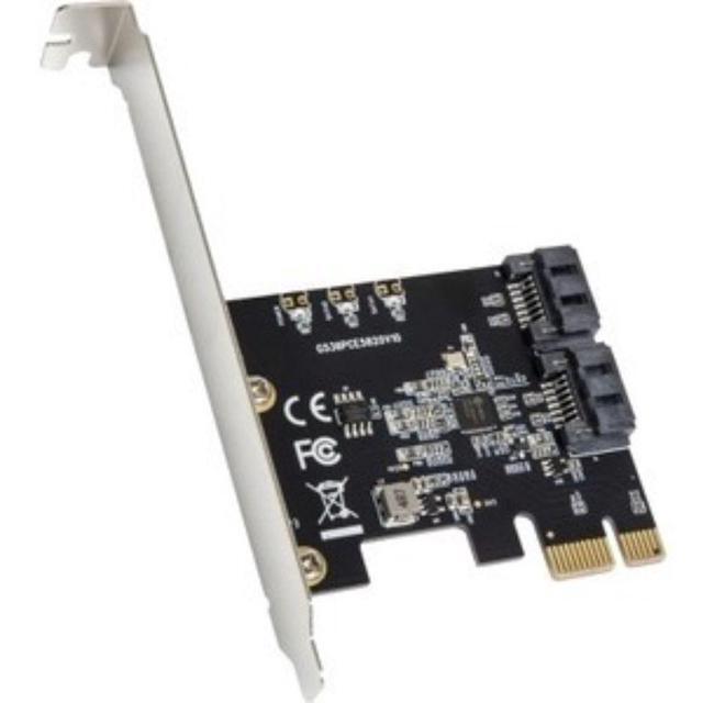 I/O CREST 2 Port SATA III PCI-e 3.0 X1 Controller Card (Jmicro Chipset) Add Two SATA 3.0 Devices To Any PCIe Slot