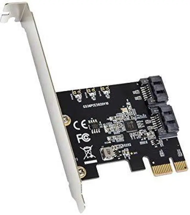 I/O CREST 2 Port SATA III PCI-e 3.0 x1 Controller Card (Jmicro Chipset) Add Two SATA 3.0 Devices to Any PCIe Slot