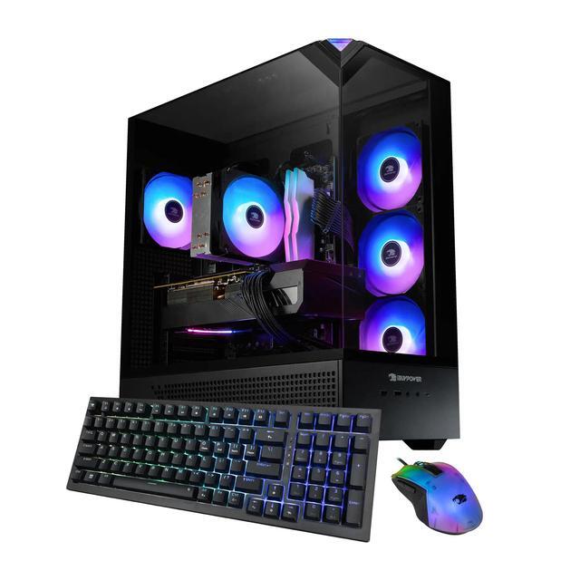 IBUYPOWER Element 9 Black Gaming PC Desktop - Intel Core Ultra 9 285K - NVIDIA GeForce RTX 5070Ti 16GB - 32GB DDR5 RGB - 2TB NVMe SSD - EBI9N57T01