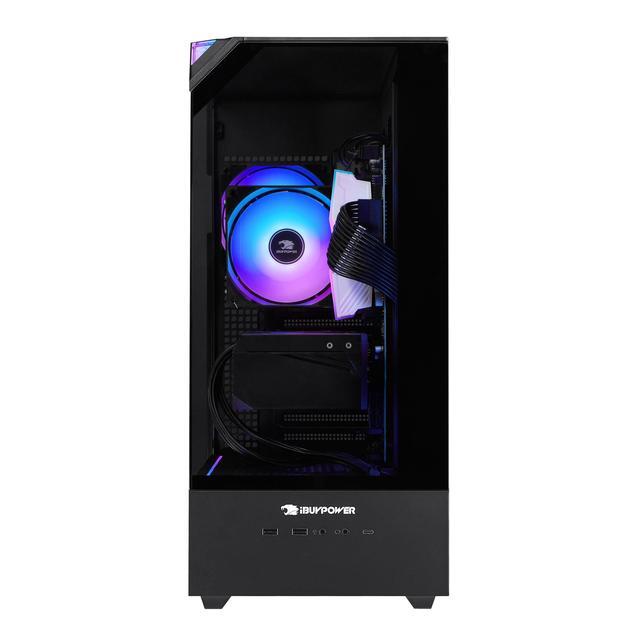 IBUYPOWER Element 9 Black Gaming PC Desktop - Intel Core I9 14900F - NVIDIA GeForce RTX 5060Ti 8GB - 32GB DDR5 RGB - 1TB NVMe SSD - EBI9N56T01