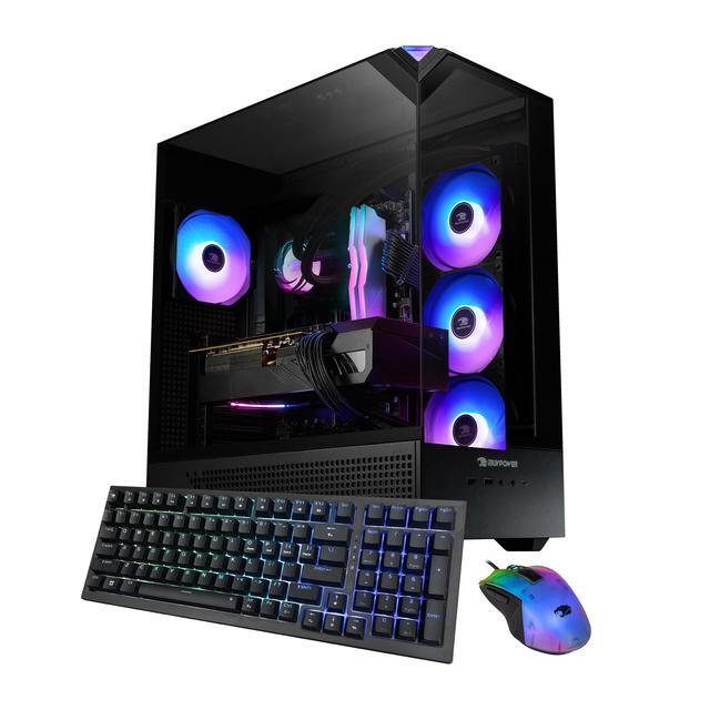 IBUYPOWER Element 9 Black Gaming PC Desktop - Intel Core Ultra 5 225F - NVIDIA GeForce RTX 5060 8GB - 32GB DDR5 RGB - 2TB NVMe SSD - EBI5N5601