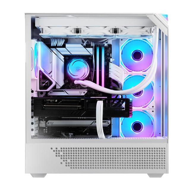 IBUYPOWER Element 9 Pro White Gaming PC Desktop - Intel Core Ultra 7 265KF - NVIDIA GeForce RTX 5070Ti 16GB - 32GB DDR5 RGB - 1TB NVMe SSD - EPWI7N57T01