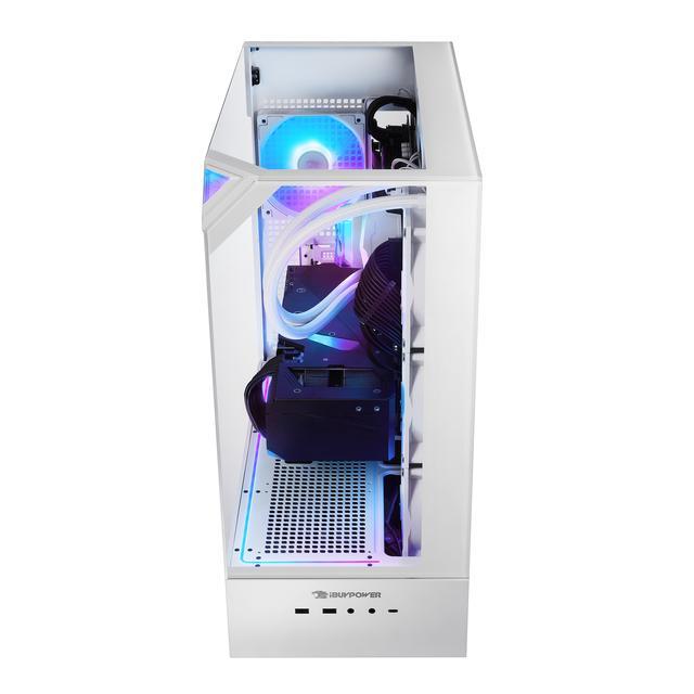 IBUYPOWER Element 9 White Gaming PC Desktop - AMD Ryzen 7 7800X3D - NVIDIA GeForce RTX 5070Ti 16GB - 32GB DDR5 RGB - 1TB NVMe SSD - EWA7N57T01
