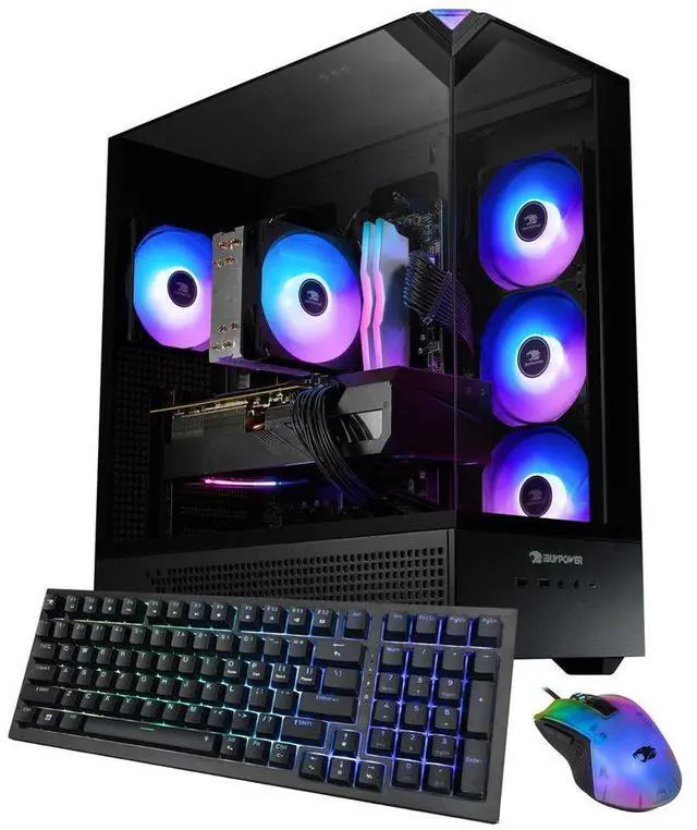 iBUYPOWER Element Gaming PC Desktop - AMD Ryzen 7 8700F NVIDIA GeForce RTX 5060 8GB 32GB DDR5 RGB RAM 1TB NVMe SSD