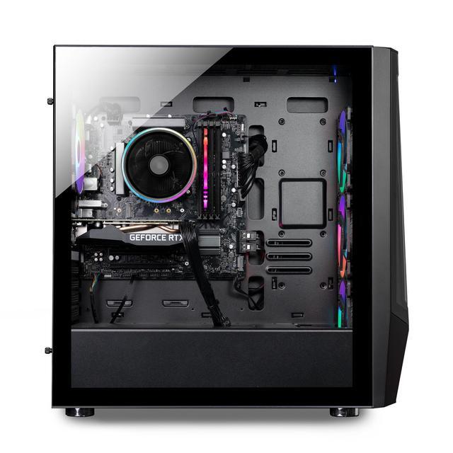 IBUYPOWER Slate 6 MESH Gaming PC Desktop - AMD Ryzen 5 7600 - NVIDIA GeForce RTX 4060 8GB - 16GB DDR5 RGB - 500GB NVMe SSD - SlateMeshA5N4601
