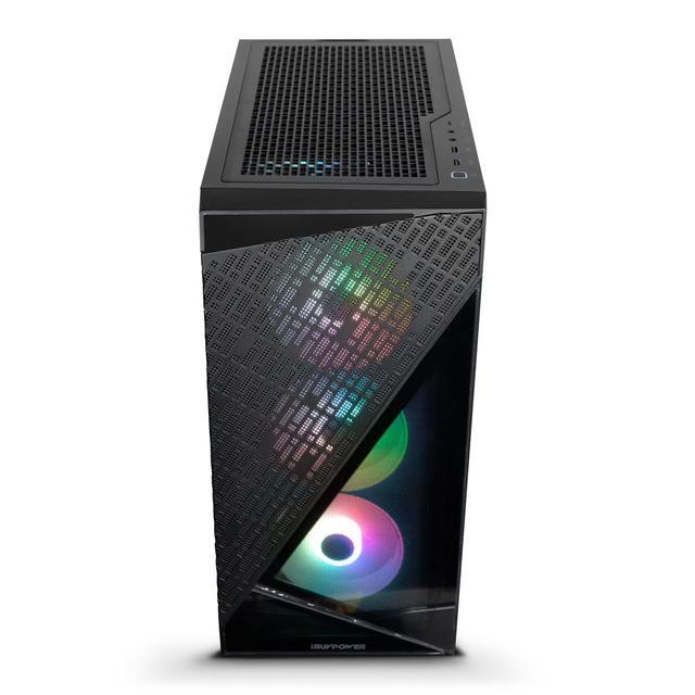 IBUYPOWER Slate 6 MESH Gaming PC Desktop - AMD Ryzen 5 7600 - NVIDIA GeForce RTX 4060 8GB - 16GB DDR5 RGB - 500GB NVMe SSD - SlateMeshA5N4601