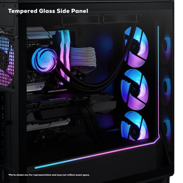 IBUYPOWER Slate 8 MESH Gaming PC Desktop - AMD Ryzen 9 9900X - NVIDIA GeForce RTX 5070Ti 16GB - 32GB DDR5 RGB - 2TB NVMe SSD - SMA9N57T01