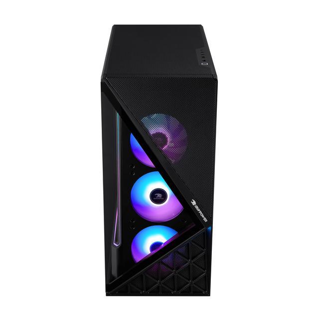 IBUYPOWER Slate 9 Black Gaming PC Desktop - AMD Ryzen 7 7800X3D - NVIDIA GeForce RTX 5060Ti 16GB - 32GB DDR5 RGB - 1TB NVMe SSD - SBA7N56T01