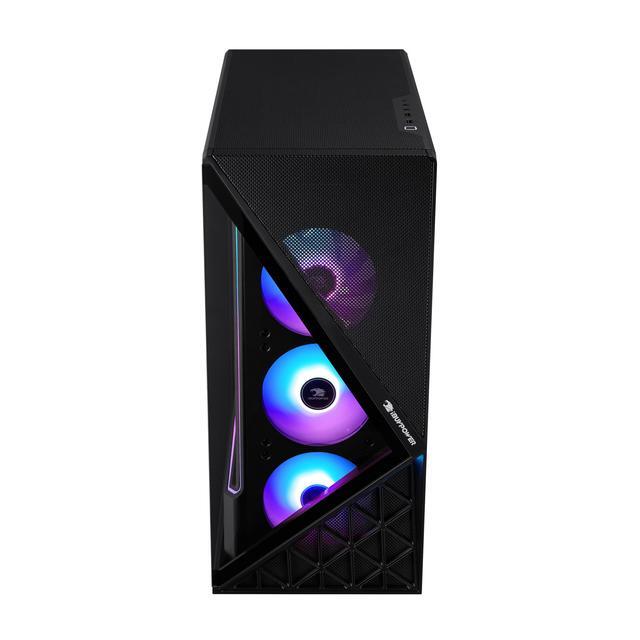 IBUYPOWER Slate 9 Black Gaming PC Desktop - AMD Ryzen 7 7800X3D - NVIDIA GeForce RTX 5060 8GB - 32GB DDR5 RGB - 2TB NVMe SSD - SBA7N5601