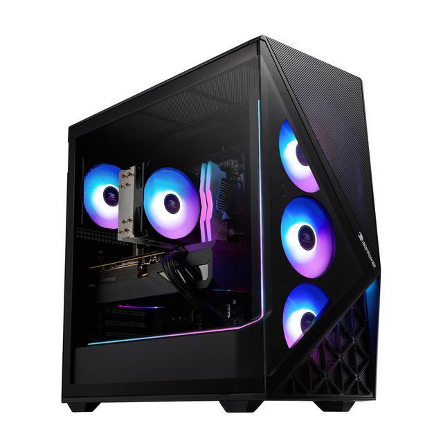 IBUYPOWER Slate 9 Black Gaming PC Desktop - Intel Core Ultra 7 265F - NVIDIA GeForce RTX 5060Ti 16GB - 32GB DDR5 RGB - 2TB NVMe SSD - SBI7N56T01
