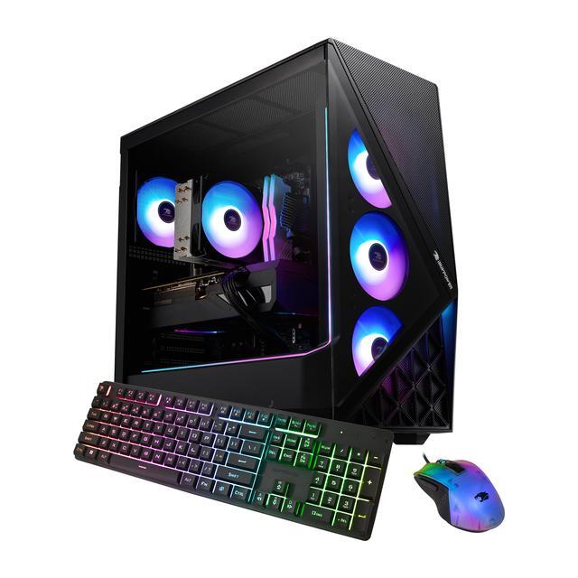 IBUYPOWER Slate 9 Black Gaming PC Desktop - Intel Core Ultra 7 265F - NVIDIA GeForce RTX 5060Ti 16GB - 32GB DDR5 RGB - 2TB NVMe SSD - SBI7N56T01