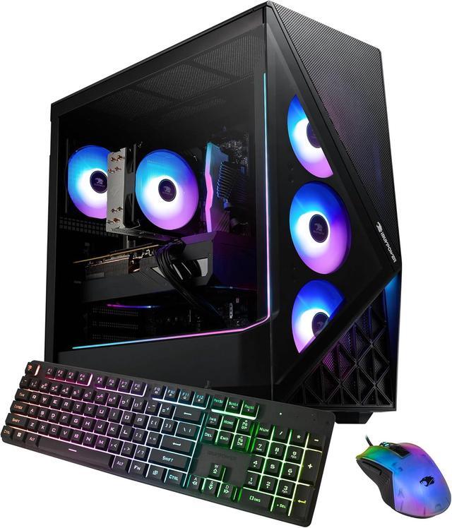 IBUYPOWER Slate 9 Black Gaming PC Desktop - Intel Core Ultra 7 265KF - NVIDIA GeForce RTX 5060 8GB - 32GB DDR5 RGB - 2TB NVMe SSD - SBI7N5602