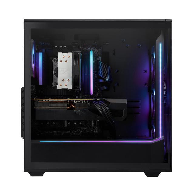 IBUYPOWER Slate Gaming PC Desktop - AMD Ryzen 7 8700F AMD Radeon RX 6600 8GB 16GB DDR5 RGB RAM 1TB NVMe SSD