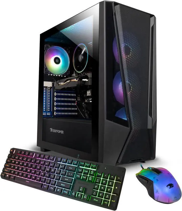 iBUYPOWER TraceMesh Gaming Desktop PC AMD Ryzen 7 7700 AMD Radeon RX 7800XT 16GB 32GB DDR5 RAM 2TB SSD Windows 11 TraceMeshA7R78XT01