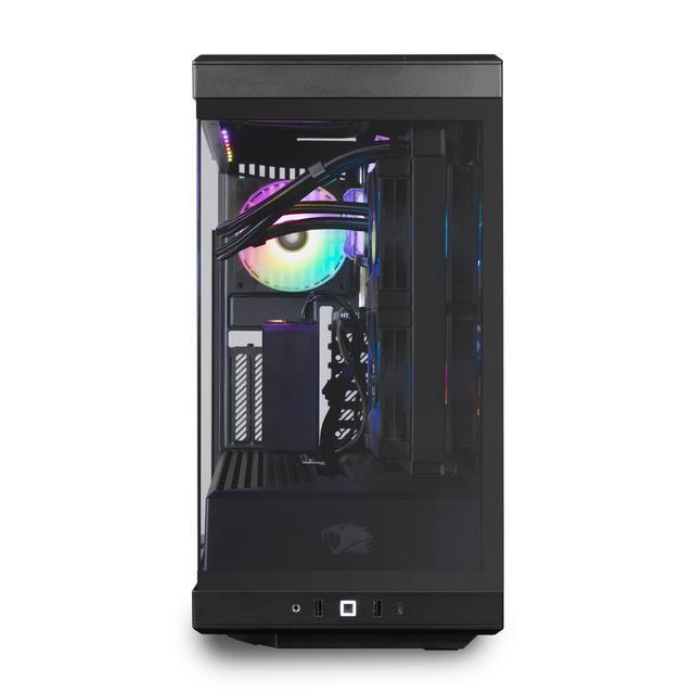 IBUYPOWER Y40 PRO Black Gaming PC Desktop - AMD Ryzen 7 7800X3D - AMD Radeon RX 9070 16GB - 32GB DDR5 RGB - 2TB NVMe SSD - Y40BA7R9701