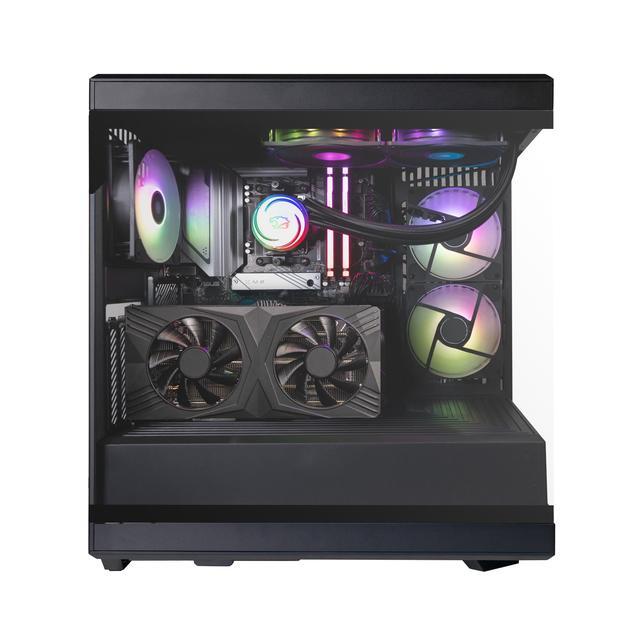 IBUYPOWER Y40 PRO Black Gaming PC Desktop - AMD Ryzen 7 7800X3D - NVIDIA GeForce RTX 5070 12GB - 32GB DDR5 RGB - 2TB NVMe SSD - Y40BA7N5702