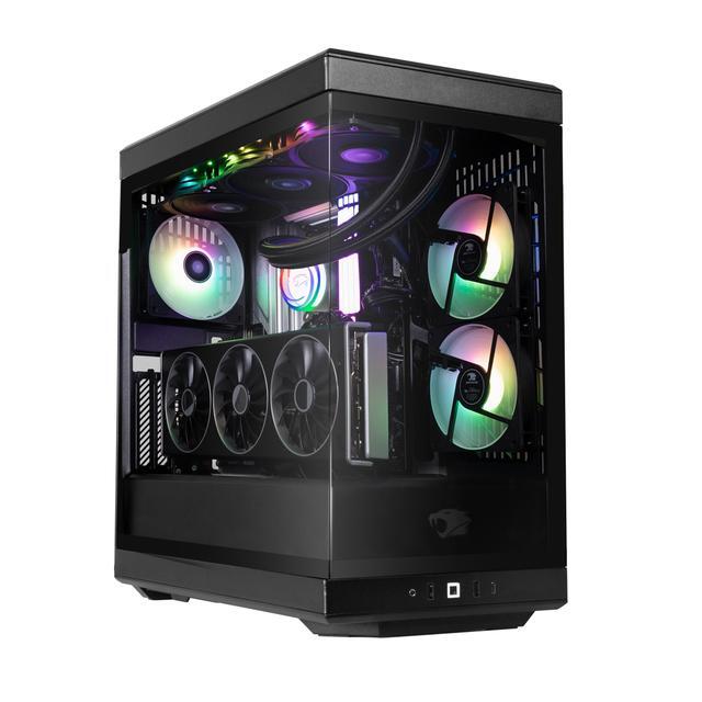 IBUYPOWER Y40 PRO Black Gaming PC Desktop - Intel Core Ultra 9 285 - NVIDIA GeForce RTX 5080 16GB - 32GB DDR5 RGB - 2TB NVMe SSD - Y40BI9N5801