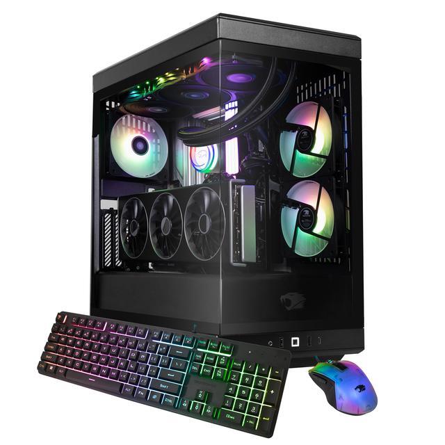 IBUYPOWER Y40 PRO Black Gaming PC Desktop - Intel Core Ultra 9 285 - NVIDIA GeForce RTX 5080 16GB - 32GB DDR5 RGB - 2TB NVMe SSD - Y40BI9N5801