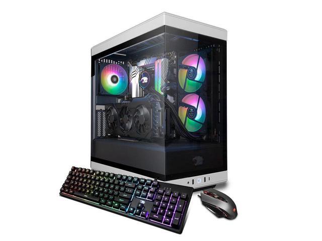 IBUYPOWER Y40 Pro White Gaming PC Desktop - Intel Core I9 14900F - NVIDIA GeForce RTX 5080 16GB - 32GB DDR5 RGB - 2TB NVMe SSD - Y40WI9N5801