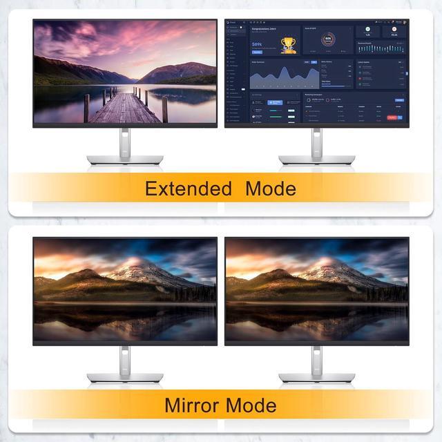 IHDAPP USB 3.0 KVM Switch 2 Monitors 4 Computers Displayport 8K 60Hz 4K 144Hz Dual Monitor Displayport KVM Switch 4 Port With USB 3.0 4x2 DP 1.4 KVM Switch For 2 PC/Laptop Shares One Mouse Keyboard