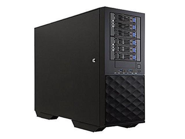 IN WIN IW-PL052X.B3 Black Mid-Tower Server Case 4 External 5.25" Drive Bays