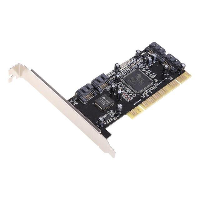 Internal PCI Sata Raid Controller Expansion Card PCI To 4 Sata Ports Adapter Converter For Desktop PC Support HDD SSD