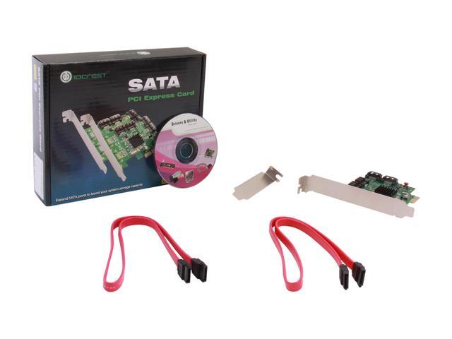 IOCrest SI-PEX40064 PCI-Express 2.0 Low Profile Ready SATA III (6.0 Gb/s) Controller Card