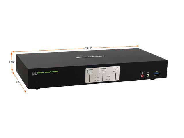 IOGEAR 2-Port 4K Dual View DisplayPort KVMP With USB 3.0 And Audio(TAA). KVM Switch Only