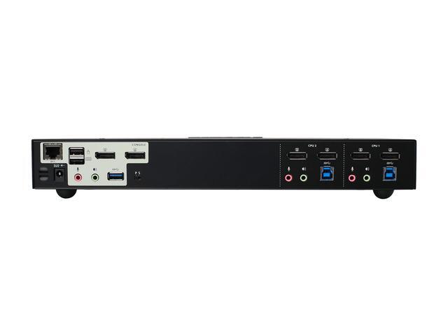 IOGEAR 2-Port 4K Dual View DisplayPort KVMP With USB 3.0 And Audio(TAA). KVM Switch Only