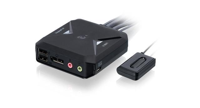 IOGEAR 2-port 4K KVM Switch With DisplayPort USB-C And Audio GCS82DPC