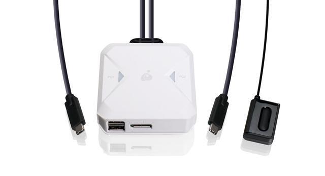 IOGEAR 2-Port 4K USB-C KVM Switch With DisplayPort Output GCS72CC