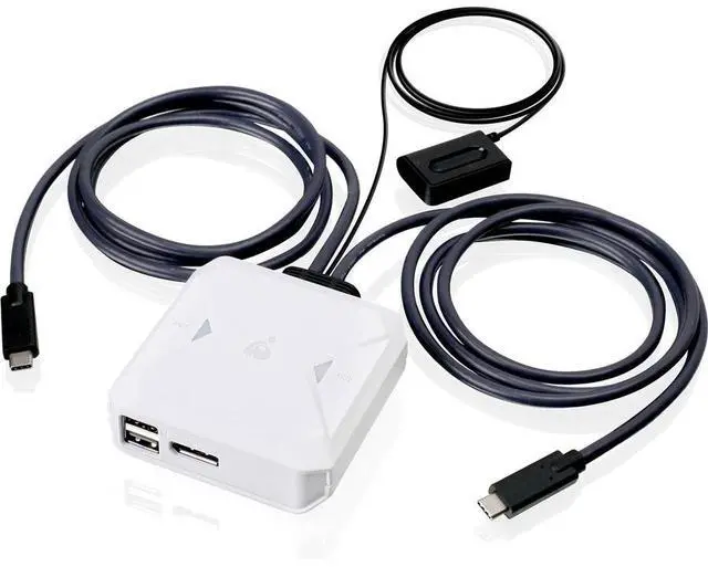 IOGEAR 2-Port 4K USB-C KVM Switch with DisplayPort output GCS72CC