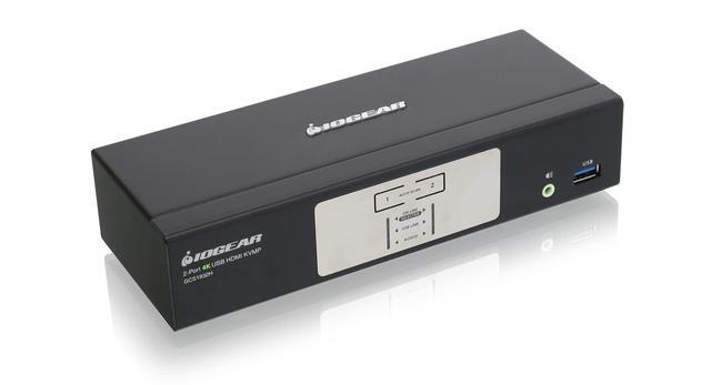 IOGEAR 2-Port HDMI 4K KVMP Switch - 2-Port USB 3.1 Hub Transfer Rate 5Gbps - 4K 60Hz - Control 2 Computers W/1 Keyboard Mouse - HD Audio - Auto Scan Mode - TAA - Mac / Win - GCS1932H