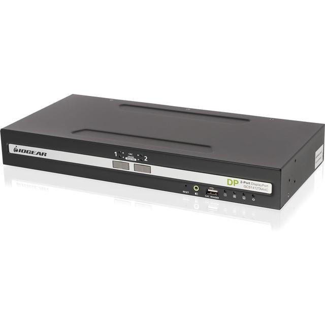 IOGEAR 2-Port Single View DisplayPort KVM Switch W/Audio And CAC Support GCS1412TAA4C