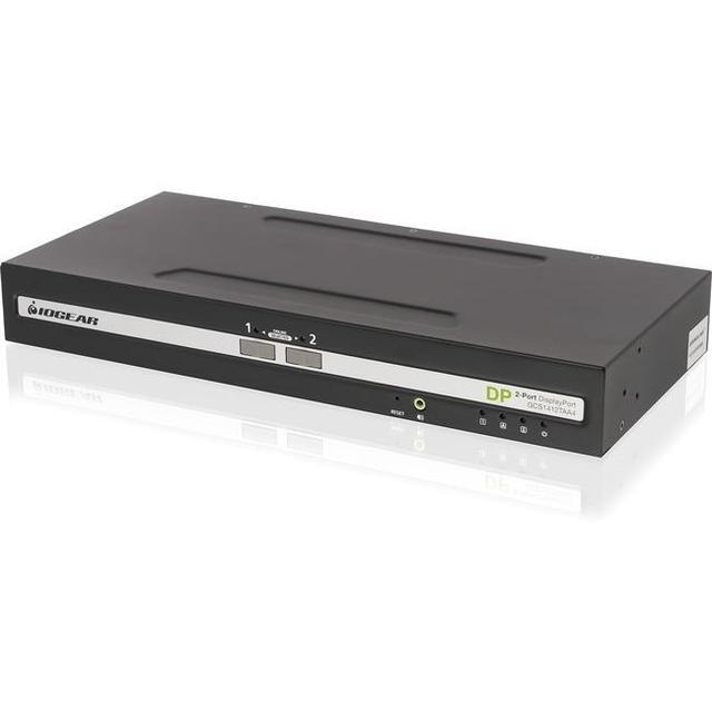IOGEAR 2-Port Single View DisplayPort PP4.0 Secure KVM Switch W/Audio. TAA Compliance - Model GCS1412TAA4