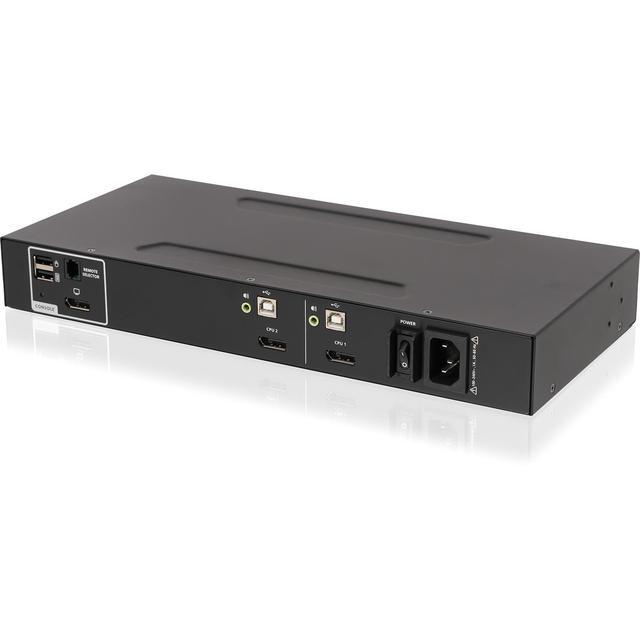 IOGEAR 2-Port Single View DisplayPort PP4.0 Secure KVM Switch W/Audio. TAA Compliance - Model GCS1412TAA4