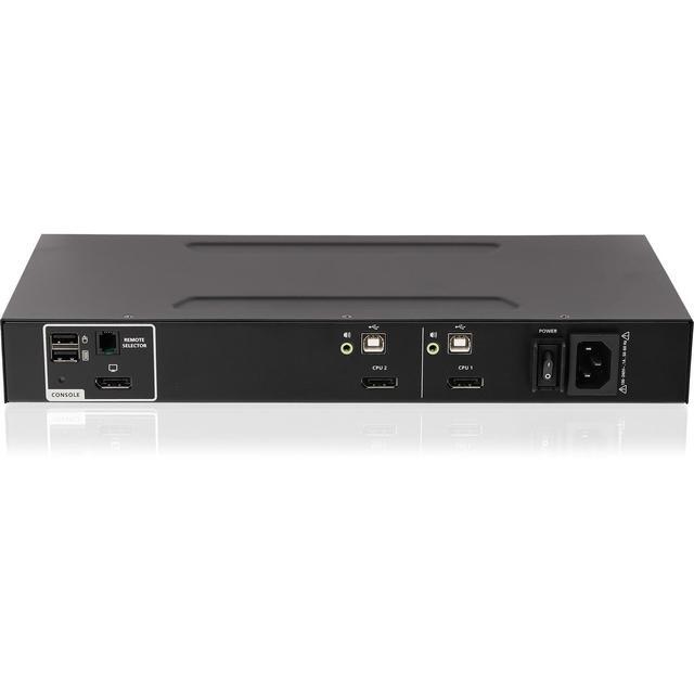 IOGEAR 2-Port Single View DisplayPort PP4.0 Secure KVM Switch W/Audio. TAA Compliance - Model GCS1412TAA4