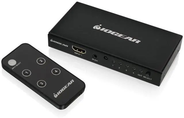 IOGEAR 3-Port True 4K UltraHD HDMI Switch - 4096 x 2160 - 4K - 3 - Display Projector - 1 x HDMI Out
