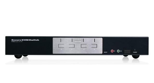 IOGEAR 4-Port Dual-Link DVI Secure KVM Switch GCS1214TAA
