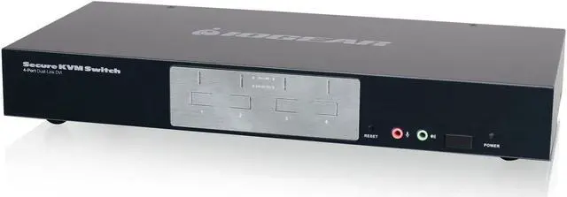 IOGEAR 4-Port Dual-Link DVI Secure KVM Switch GCS1214TAA